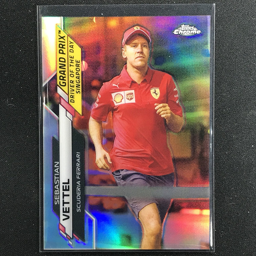 2020 Topps Chrome SEBASTIAN VETTEL Grand Prix Winners Refractor #168