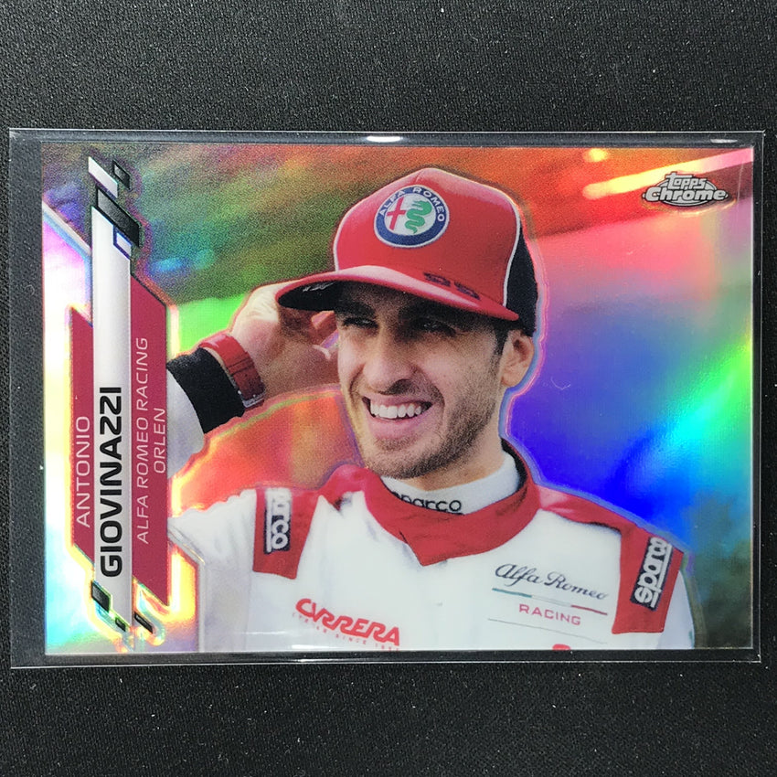 2020 Topps Chrome ANTONIO GIOVINAZZI F1 Racers Refractor #189