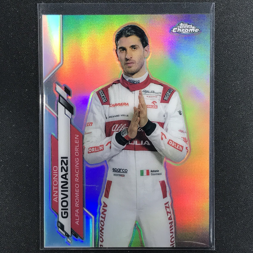 2020 Topps Chrome Antonio Giovinazzi F1 Racers Refractor No 16