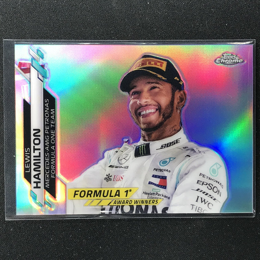 2020 Topps Chrome Lewis Hamilton F1 Award Winners Refractor No 197