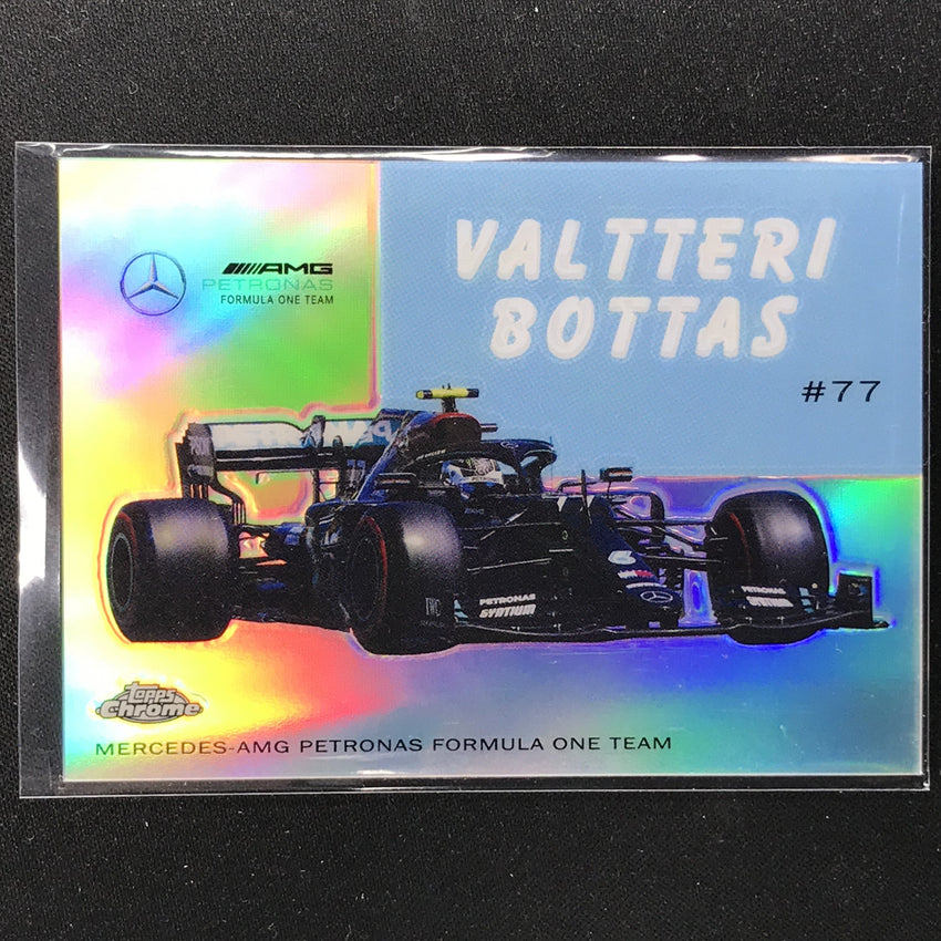 2020 Topps Chrome VALTTERI BOTTAS 1954 World On Wheels Refractor #1