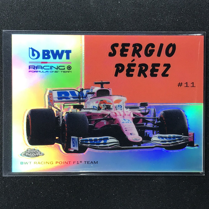 2020 Topps Chrome SERGIO PEREZ 1954 World On Wheels Refractor #10