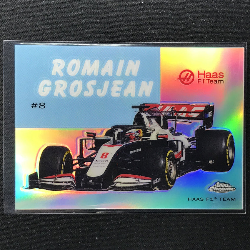 2020 Topps Chrome ROMAIN GROSJEAN 1954 World On Wheels Refractor #14