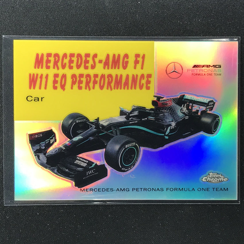 2020 Topps Chrome MERCEDES-AMG W11 EQ PERF. 1954 World On Wheels Refractor #16