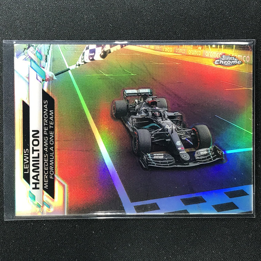 2020 Topps Chrome Lewis Hamilton F1 Cars Refractor No 21