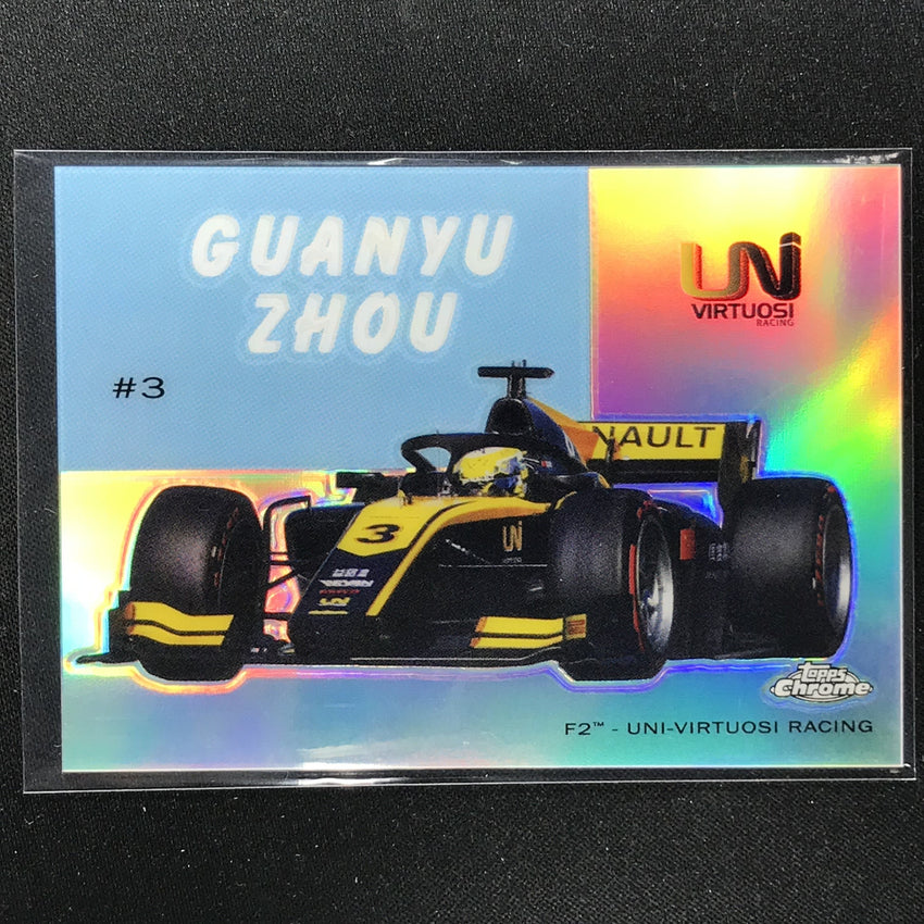 2020 Topps Chrome GUANYU ZHOU 1954 World On Wheels Refractor #26
