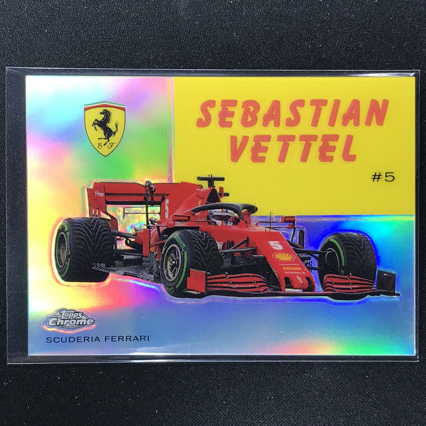 2020 Topps Chrome SEBASTIAN VETTEL 1954 World On Wheels Refractor #31