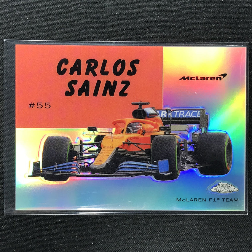 2020 Topps Chrome CARLOS SAINZ 1954 World On Wheels Refractor #32