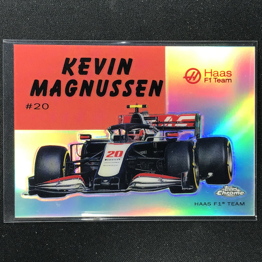 2020 Topps Chrome KEVIN MAGNUSSEN 1954 World On Wheels Refractor #34