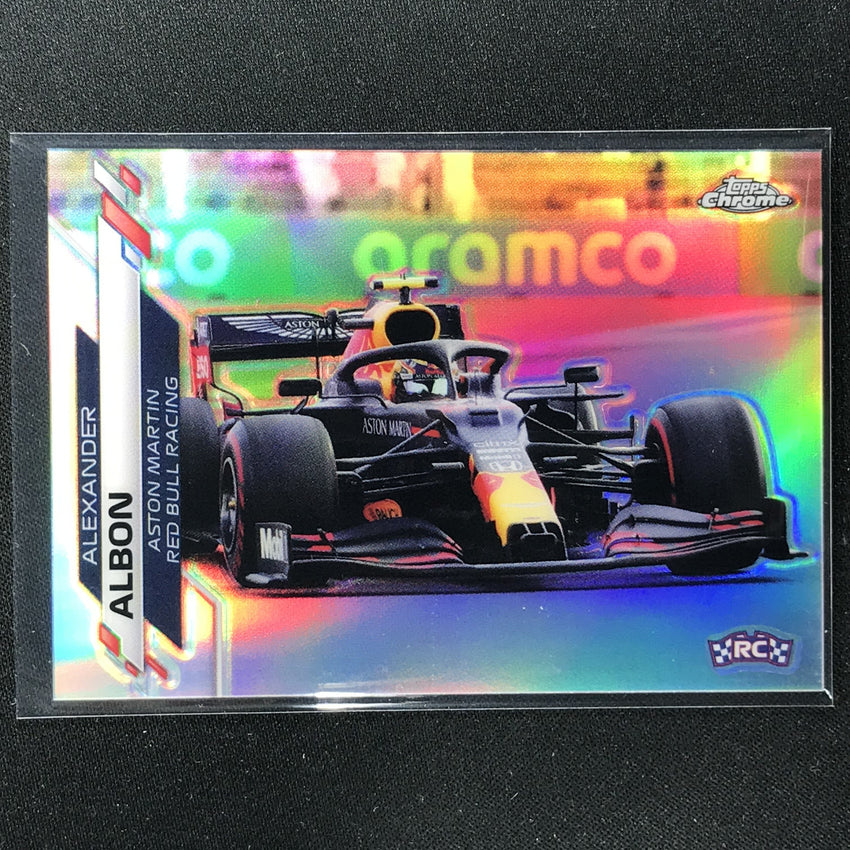 2020 Topps Chrome Alexander Albon F1 Cars Refractor No 25