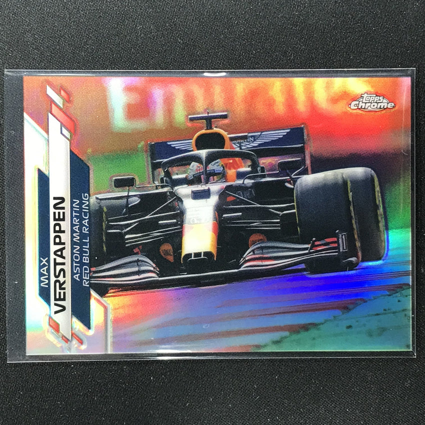2020 Topps Chrome Max Verstappen F1 Cars Refractor No 26