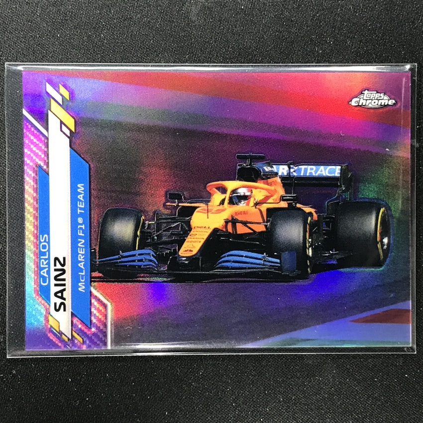 2020 Topps Chrome Carlos Sainz F1 Cars Purple 67/399