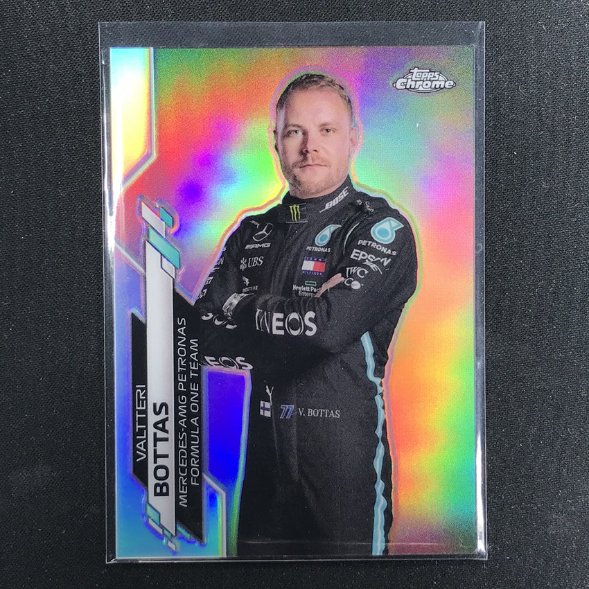 2020 Topps Chrome Valtteri Bottas F1 Racers Refractor No 2