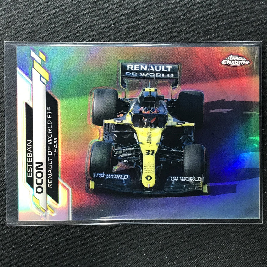2020 Topps Chrome ESTEBAN OCON F1 Cars Refractor #30