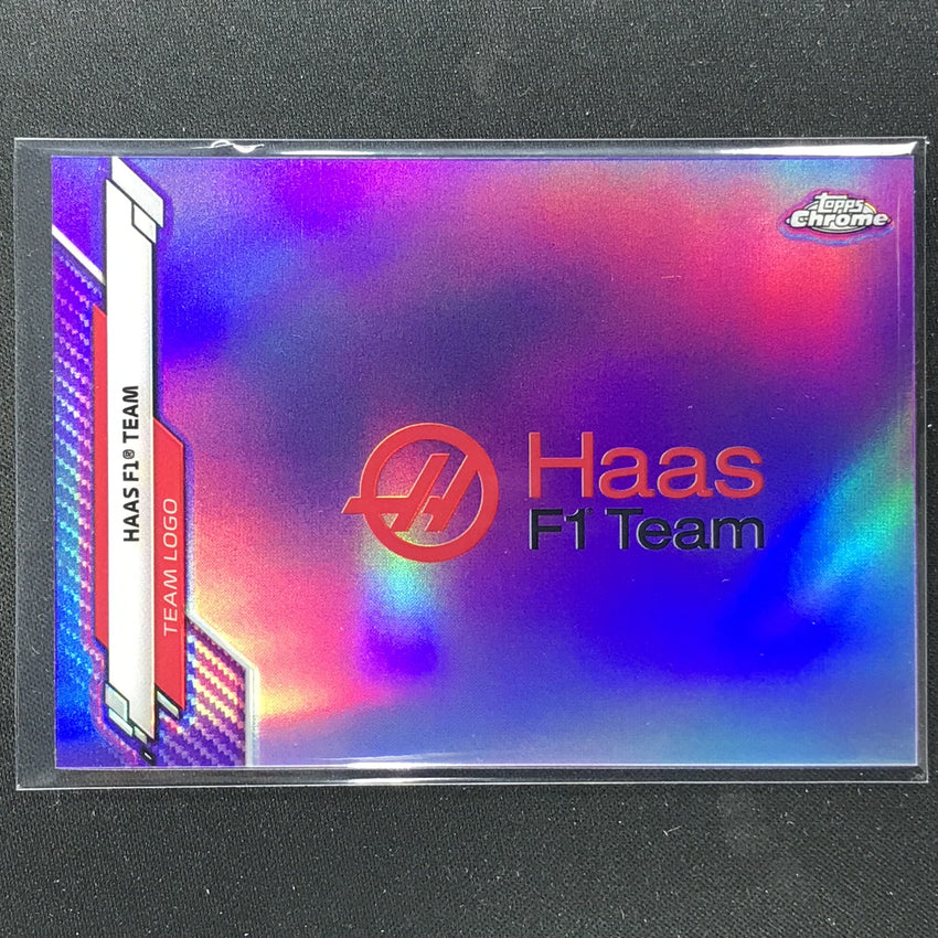 2020 Topps Chrome Haas F1 Team Logo Purple 246/399