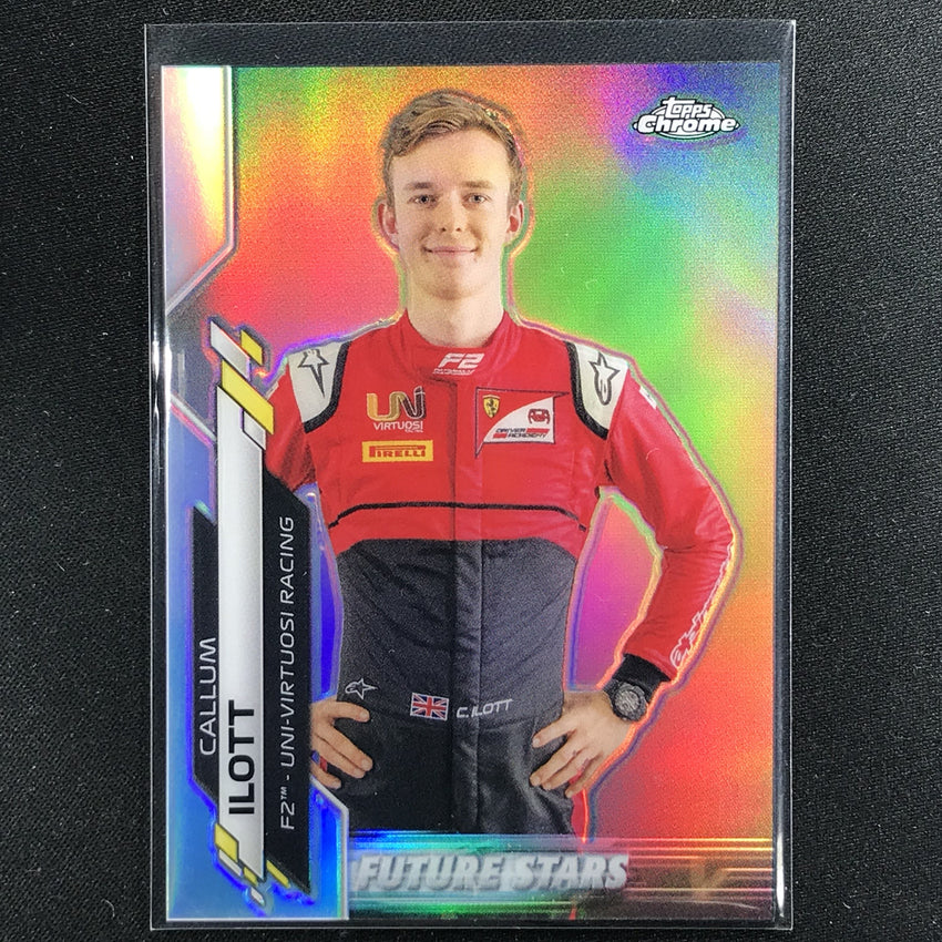 2020 Topps Chrome CALLUM ILOTT F2 Racers Future Stars Refractor #44