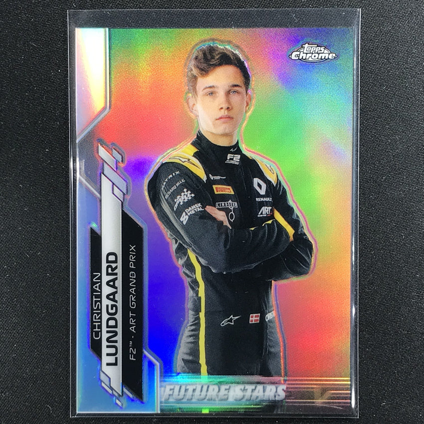 2020 Topps Chrome CHRISTIAN LUNDGAARD F2 Racers Future Stars Refractor #46