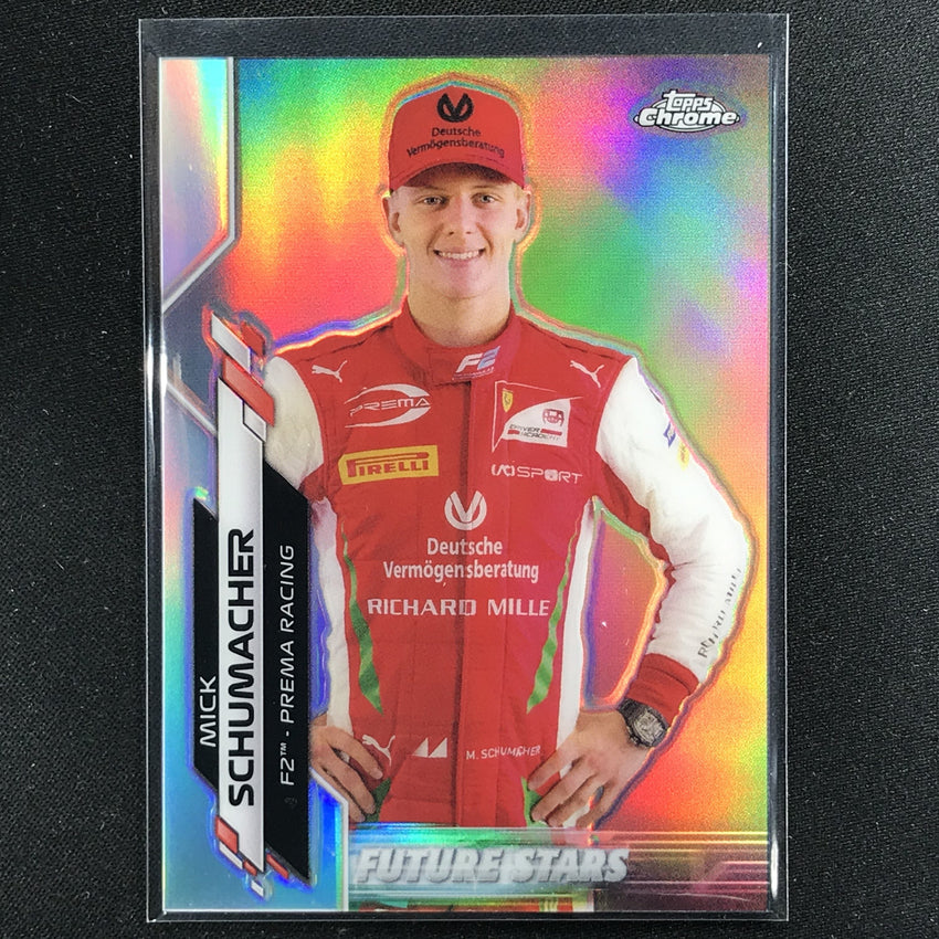 2020 Topps Chrome Mick Schumacher F2 Racers Future Stars Refractor No 53