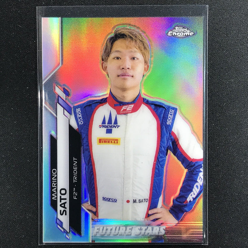 2020 Topps Chrome Marino Sato F2 Racers Future Stars Refractor No 56