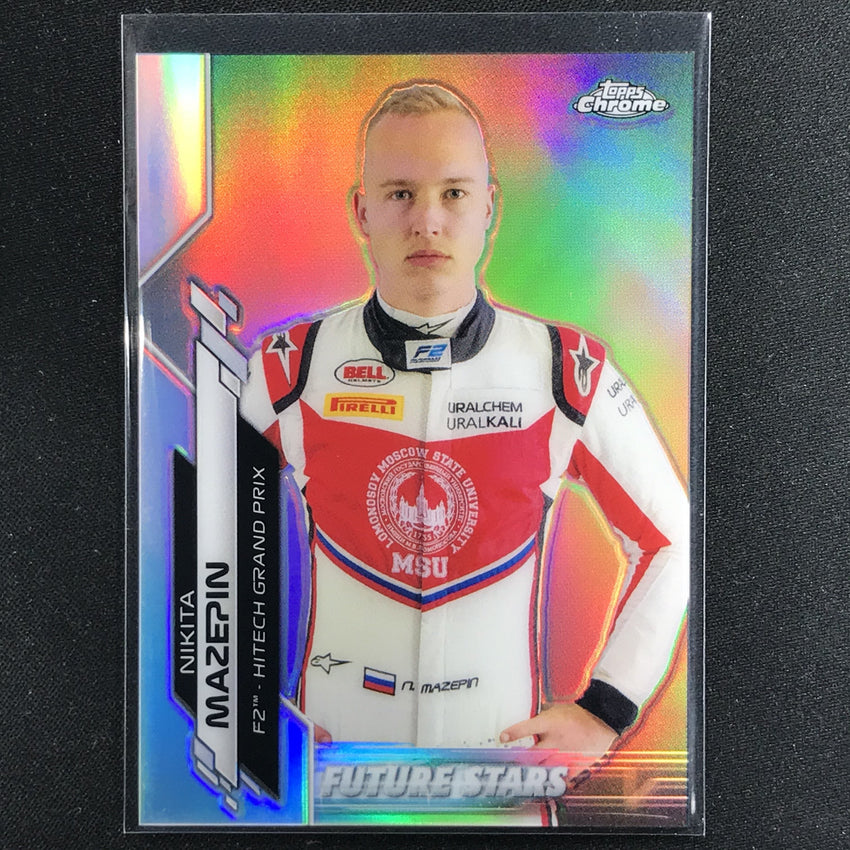 2020 Topps Chrome NIKITA MAZEPIN F2 Racers Future Stars Refractor #57