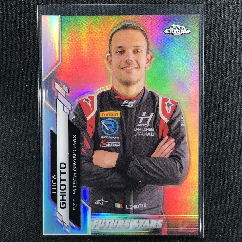2020 Topps Chrome LUCA GHIOTTO F2 Racers Future Stars Refractor #58