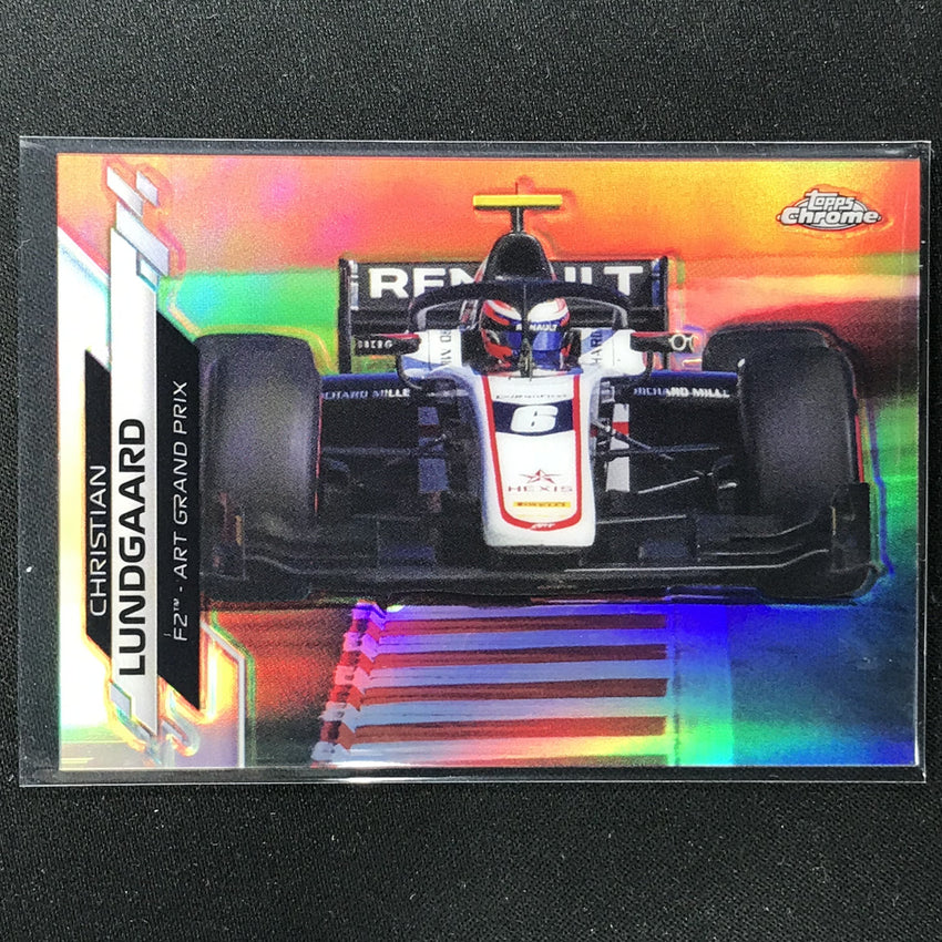 2020 Topps Chrome CHRISTIAN LUNDGAARD F2 Cars Refractor #68