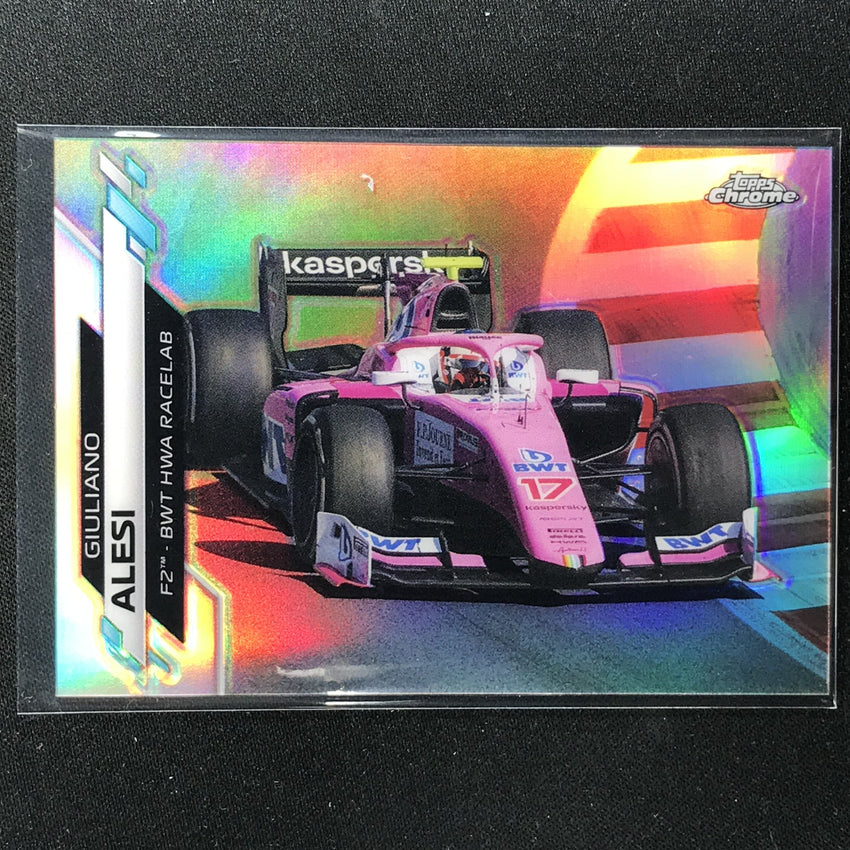 2020 Topps Chrome Giuliano Alesi F2 Cars Refractor No 74