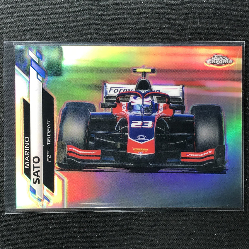 2020 Topps Chrome Marino Sato F2 Cars Refractor No 78
