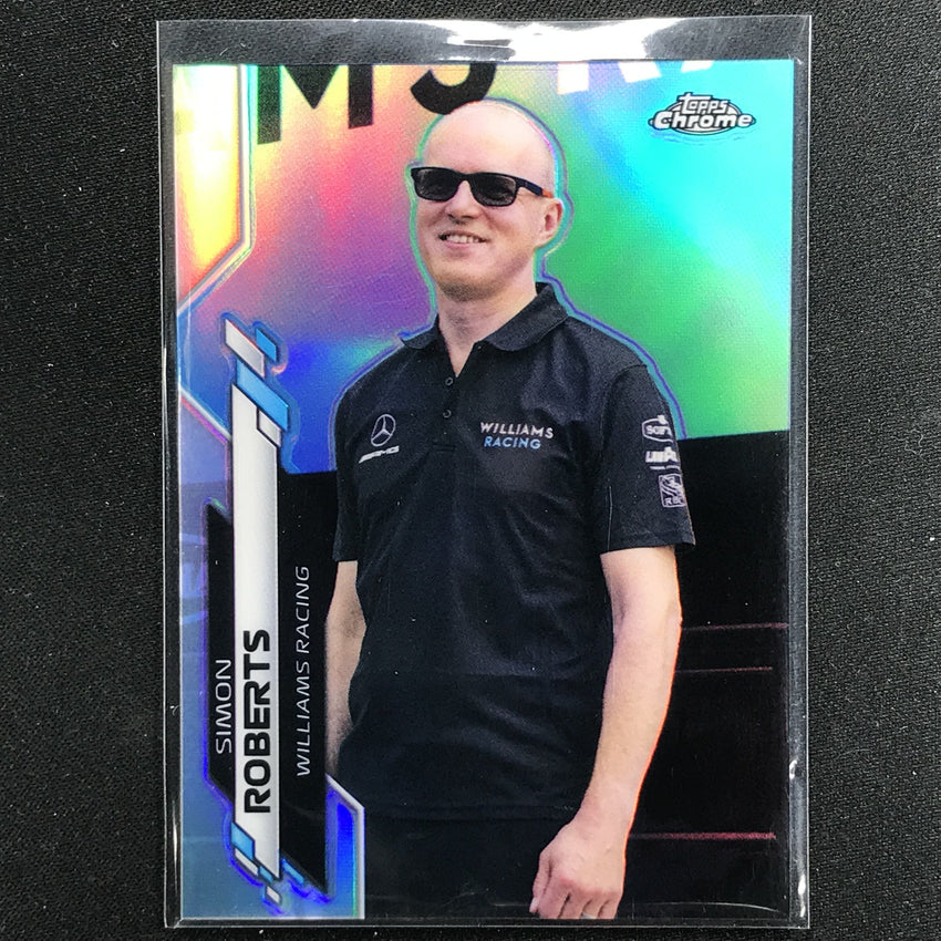 2020 Topps Chrome SIMON ROBERTS F1 Crew Refractor #87