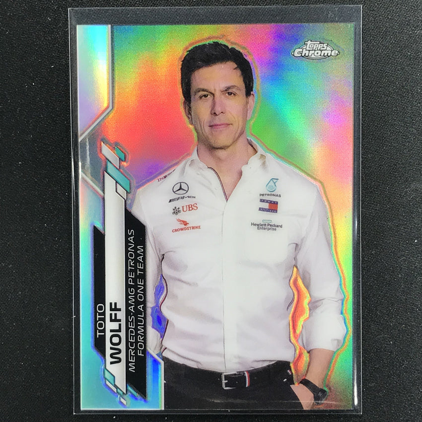 2020 Topps Chrome Toto Wolff F1 Crew Refractor No 98