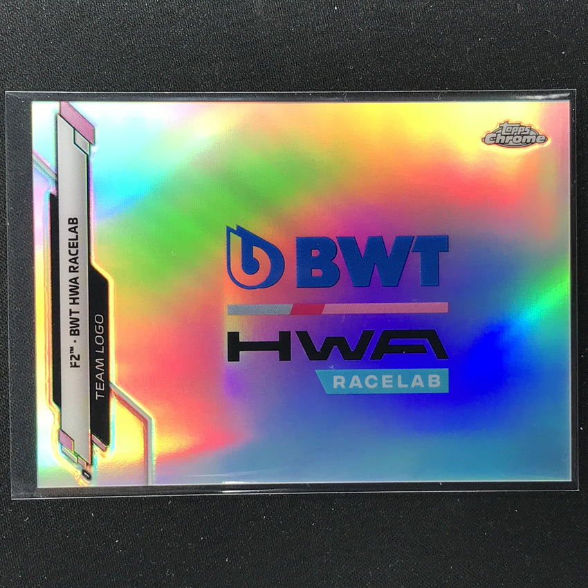 2020 Topps Chrome Bwt Hwa Racelab F2 Team Logo Refractor No 127