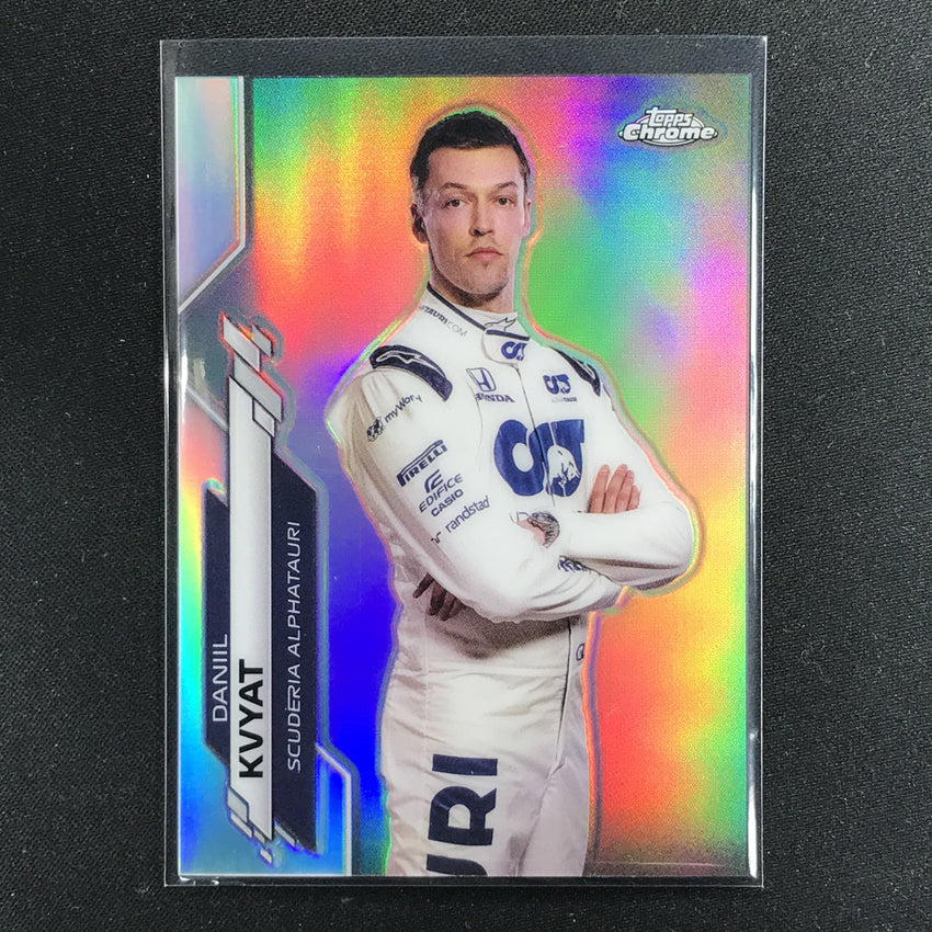 2020 Topps Chrome Daniil Kvyat F1 Racers Refractor No 12