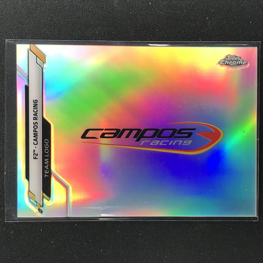 2020 Topps Chrome Campos Racing F2 Team Logo Refractor No 132