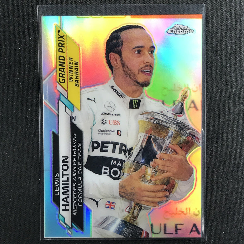 2020 Topps Chrome Lewis Hamilton Grand Prix Winners Refractor No 134
