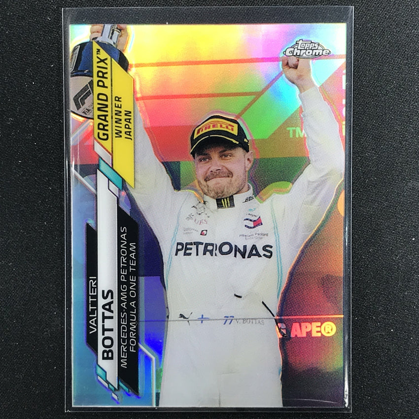 2020 Topps Chrome Valtteri Bottas Grand Prix Winners Refractor No 149