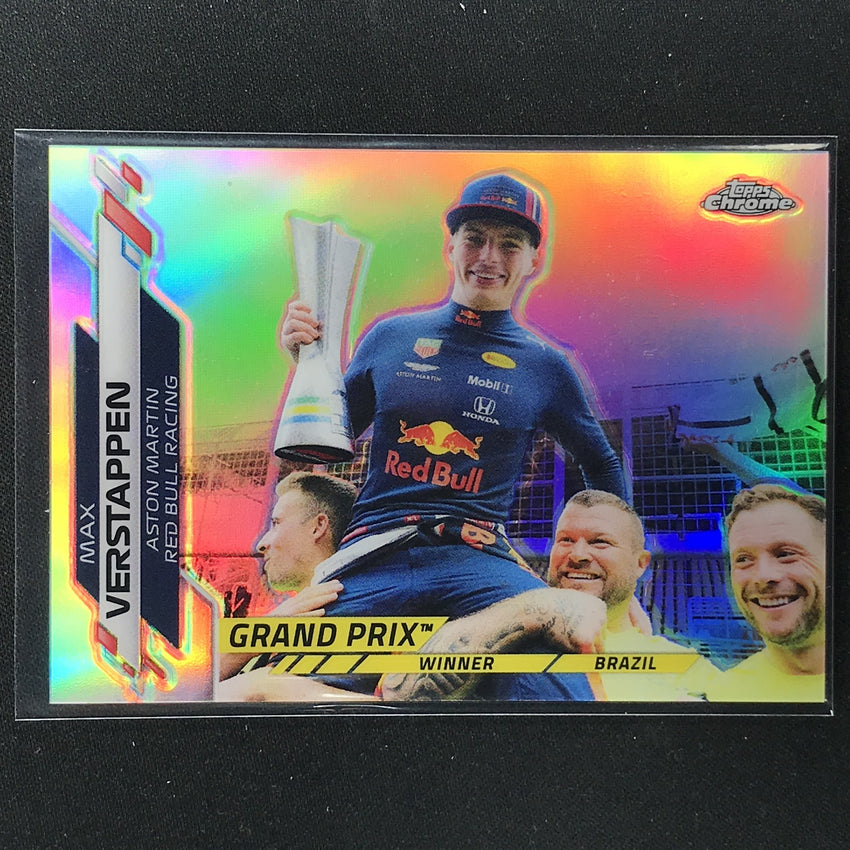 2020 Topps Chrome Max Verstappen Grand Prix Winners Refractor No 152