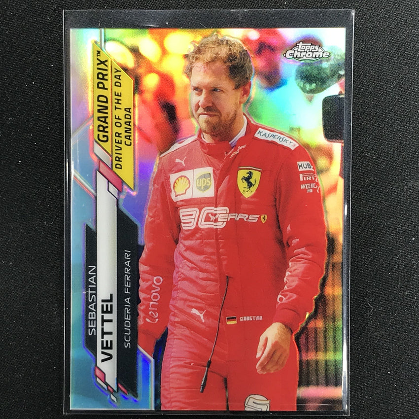 2020 Topps Chrome SEBASTIAN VETTEL Grand Prix Winners Refractor #160