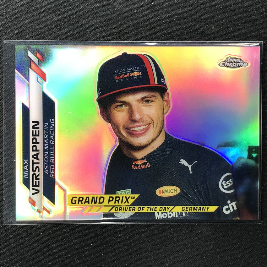 2020 Topps Chrome Max Verstappen Grand Prix Winners Refractor No 164
