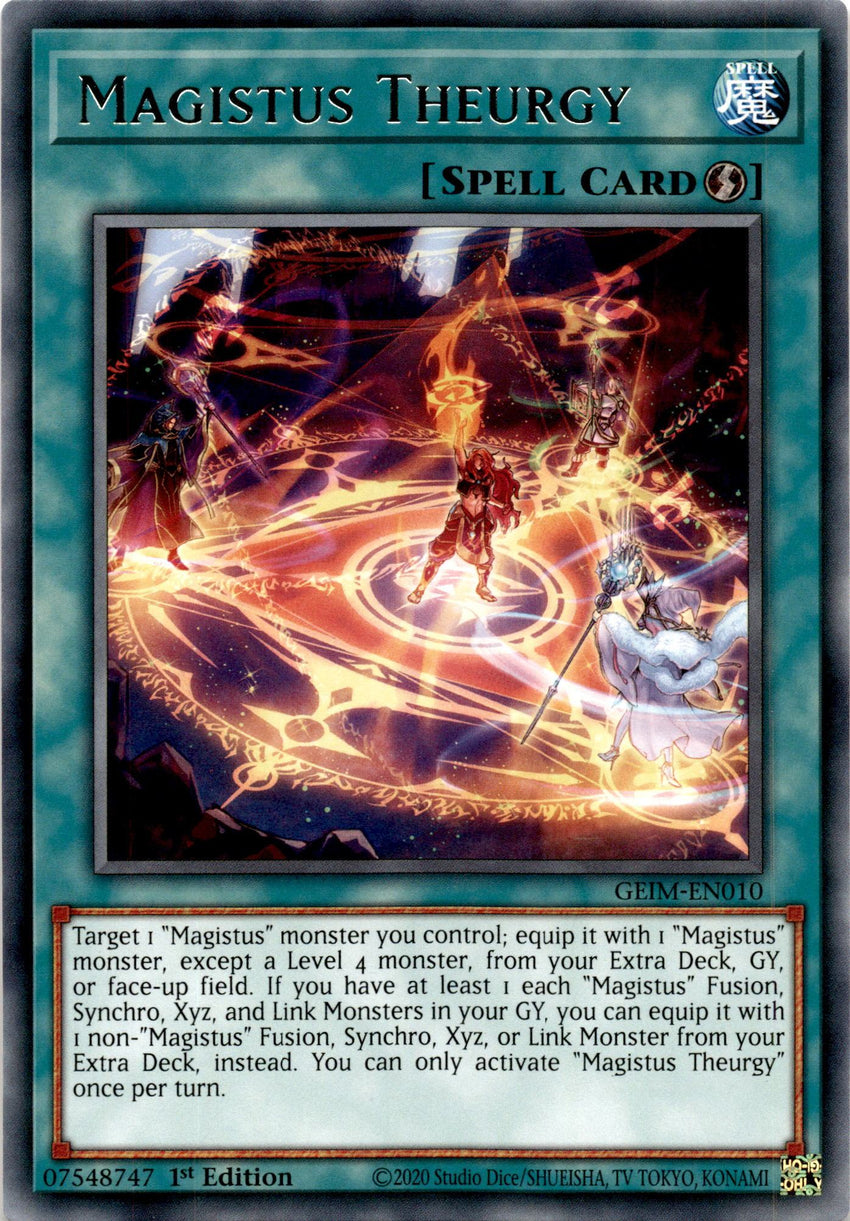 PLAYSET (3x) Magistus Theurgy - GEIM-EN010 - Rare 1st Edition-Cherry Collectables