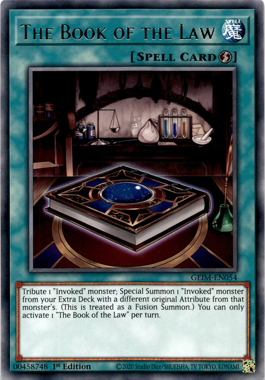 PLAYSET (3x) The Book of the Law - GEIM-EN054 - Rare 1st Edition-Cherry Collectables