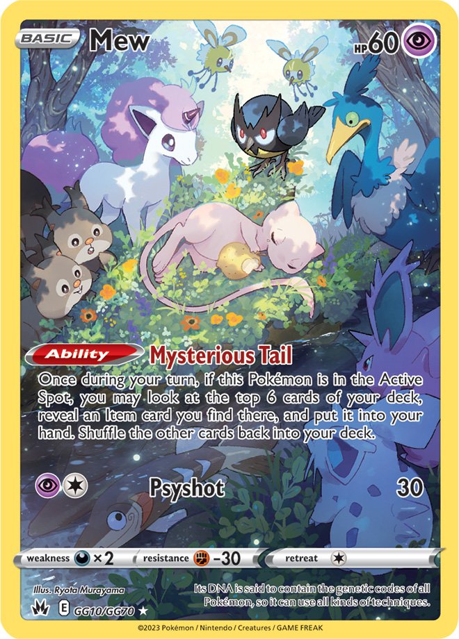 Mew - GG10/GG70 - Holo Rare Crown Zenith Galarian Gallery