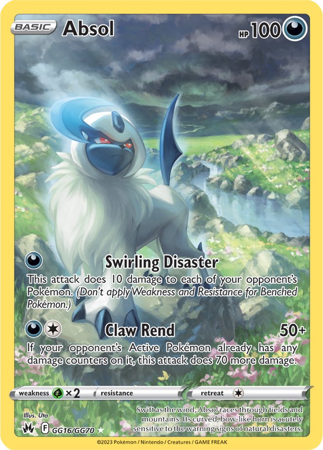 Absol - GG16/GG70 - Holo Rare Crown Zenith Galarian Gallery