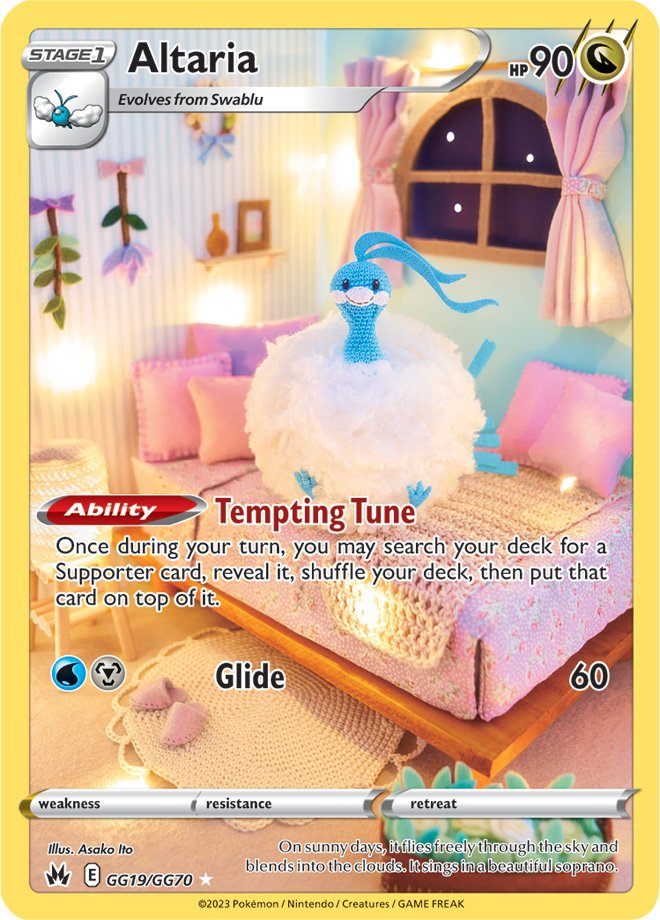 Altaria - GG19/GG70 - Holo Rare Crown Zenith Galarian Gallery
