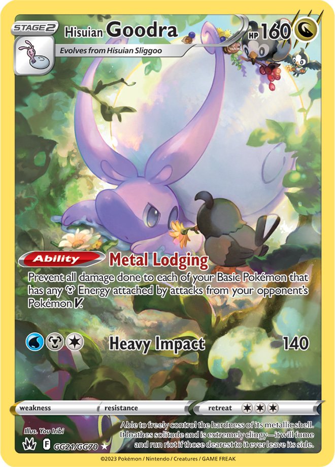 Hisuian Goodra - GG21/GG70 - Holo Rare Crown Zenith Galarian Gallery