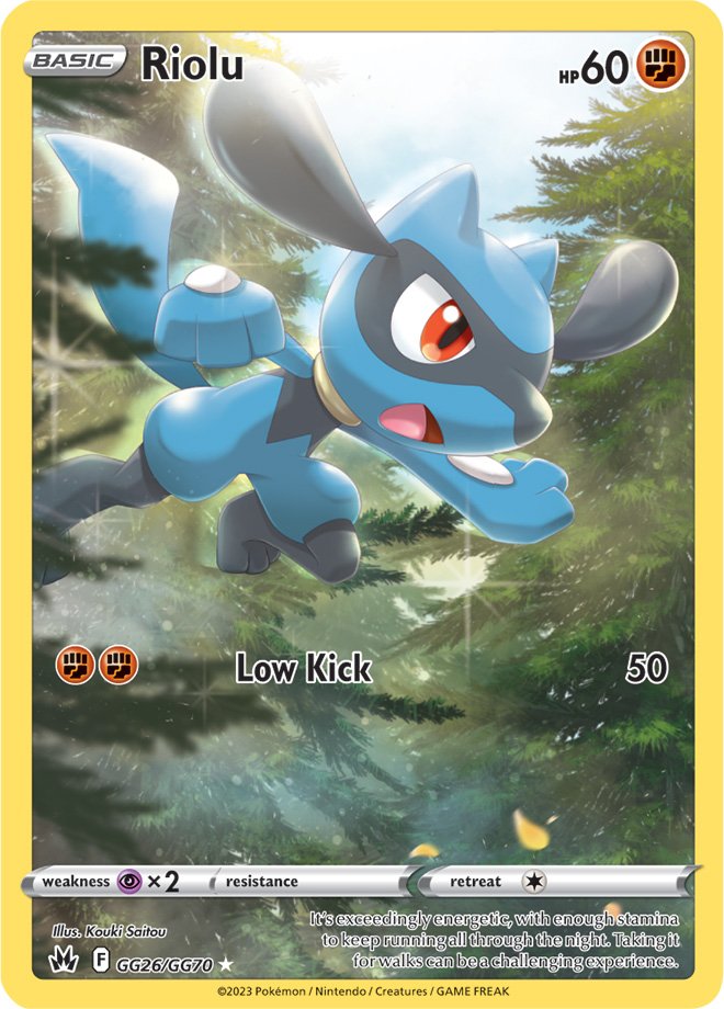 Riolu - GG26/GG70 - Holo Rare Crown Zenith Galarian Gallery