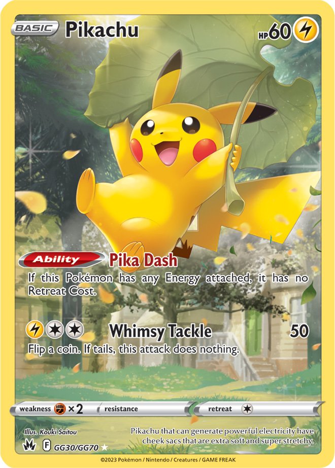 Pikachu - GG30/GG70 - Holo Rare Crown Zenith Galarian Gallery