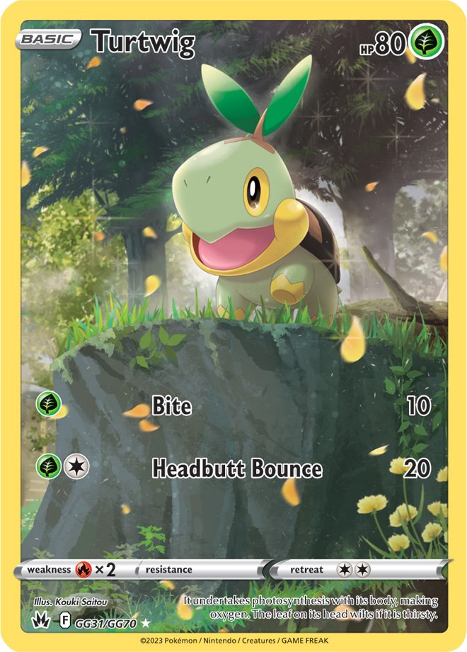 Turtwig - GG31/GG70 - Holo Rare Crown Zenith Galarian Gallery