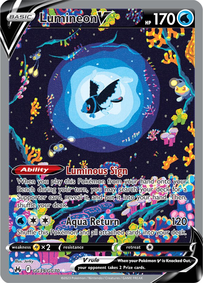 LumineonV - GG39/GG70 - Ultra Rare Crown Zenith Galarian Gallery