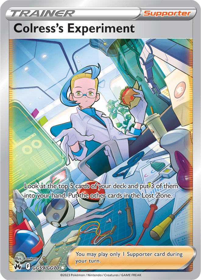 Colress's Experiment - GG59/GG70 - Full Art Ultra Rare Crown Zenith Galarian Gallery