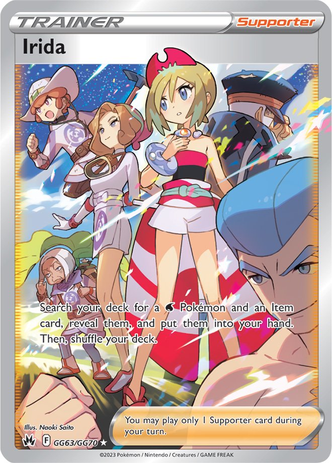 Irida - GG63/GG70 - Full Art Ultra Rare Crown Zenith Galarian Gallery
